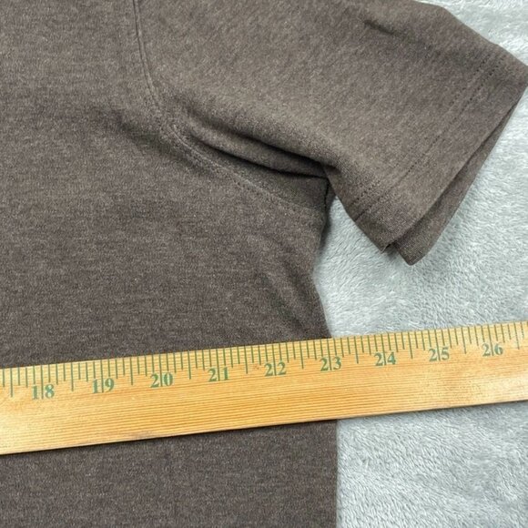 Kirkland Signature Womens Brown Pima Cotton T-Shirt Size L d0746 - Picture 4 of 8